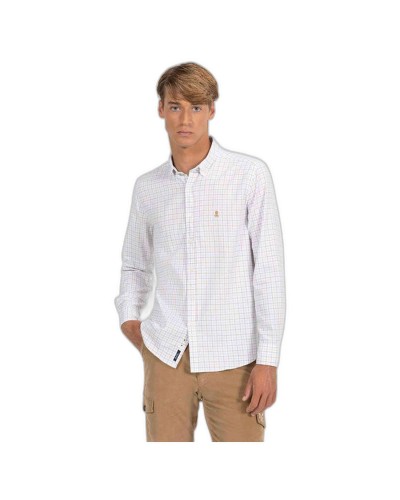 Camisa Pulpo Camisa Cuadro Ventana Bicolor Oxford