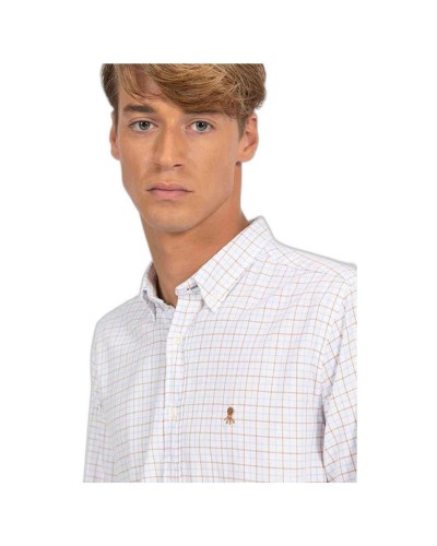 Camisa Pulpo Camisa Cuadro Ventana Bicolor Oxford