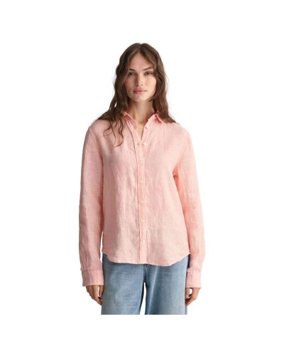Camisa Gant Reg Linen Chambray Shirt