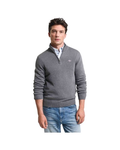 Jersei Gant Casual Cotton Half Zip