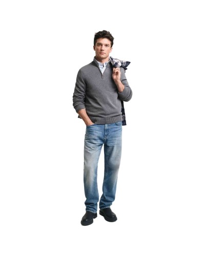 Jersei Gant Casual Cotton Half Zip