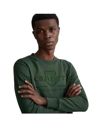 Sudadera Gant Reg Tonal Shield C-Neck Sweat