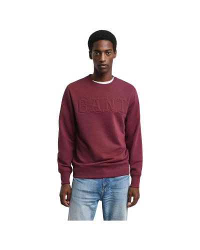 Sudadera Gant Embossed C-Neck Sweat