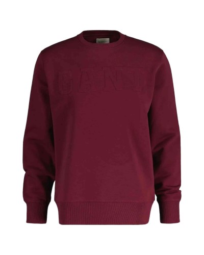 Sudadera Gant Embossed C-Neck Sweat