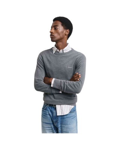 Jersei Gant Cotton Pique C-Neck