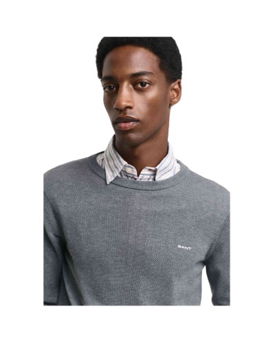 Jersei Gant Cotton Pique C-Neck