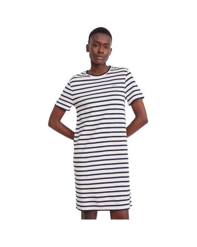 Vestido Gant Striped Ss T-Shirt Dress