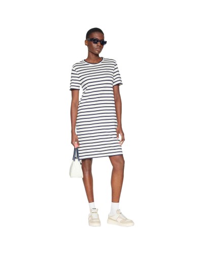 Vestido Gant Striped Ss T-Shirt Dress