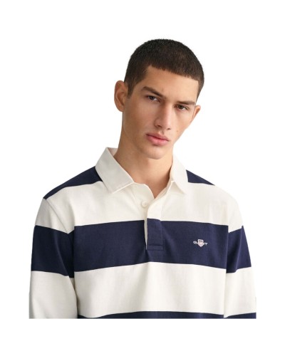 Polo Gant Reg Shield Barstripe Heavy