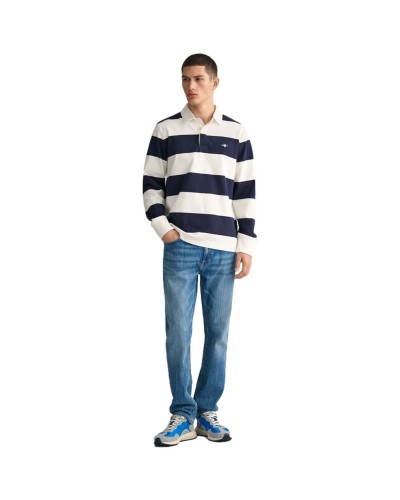 Polo Gant Reg Shield Barstripe Heavy