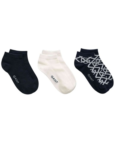 Calcetines Gant Monogram Ankle Socks 3-Pack