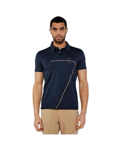 Polo Aeronáutica Militare Jersey Polo Shirt With Tricolor Trails