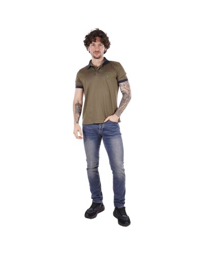 Polo Aeronáutica Militare High Density Printed Collar