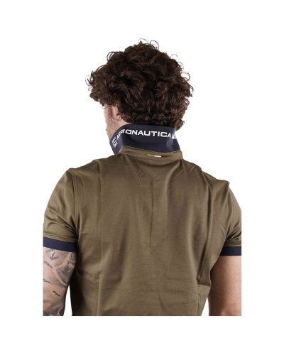 Polo Aeronáutica Militare High Density Printed Collar