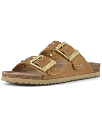 Sandalias Colors Of California Two Buckle Sandal Nubuck Stras