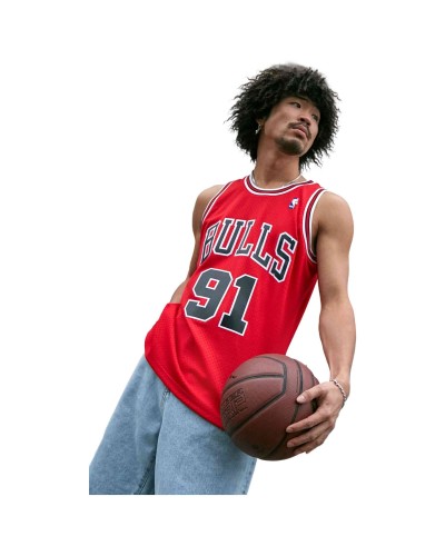 Camiseta Mitchell & Ness Nba Swingman Road Jersey Bulls 97 Dennis Rodman