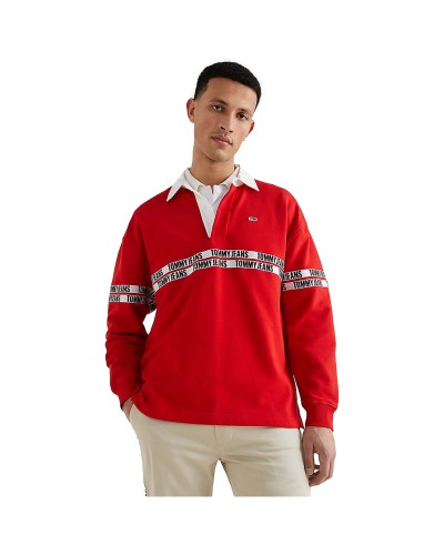 Polo Tommy Jeans Tjm Tape Rugby