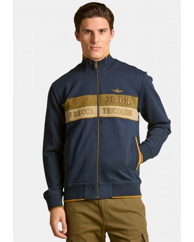 Chaqueta Aeronáutica Militare Interlock-Pique Colour-Block Sweatshirt