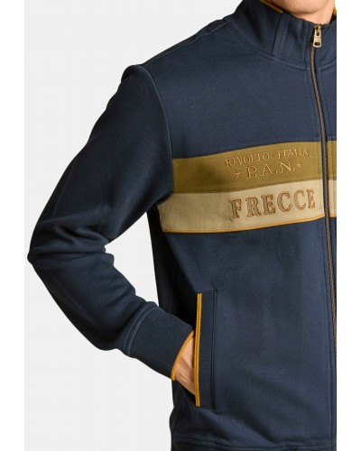Chaqueta Aeronáutica Militare Interlock-Pique Colour-Block Sweatshirt