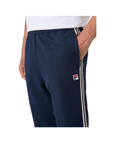 Pantalon Largo Fila Men Biella Regular Taped Pique Track Pants
