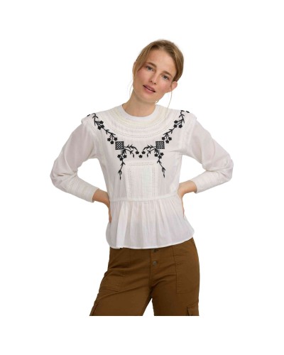 Camisa Silbon Blusa Bordados