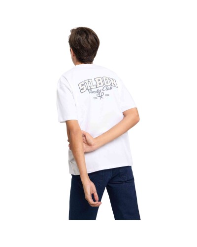 Camiseta Silbon Camiseta Relaxed Fit Sport College