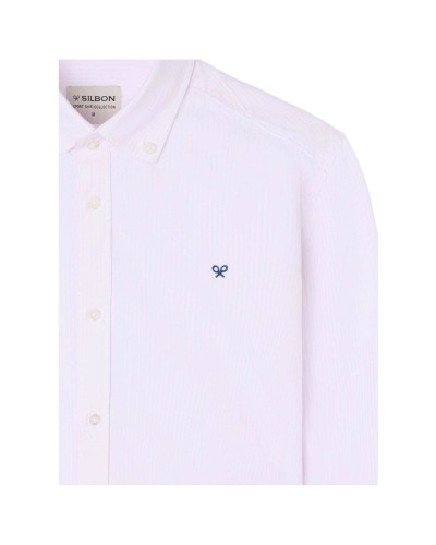 Camisa Silbon Camisa Sport Oxford Raqueta Rayas