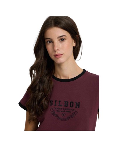 Camiseta Silbon Camiseta Woman Silbon Varsity