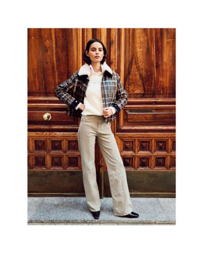 Pantalon Largo Silbon Pantalon Recto Detalle Hebilla