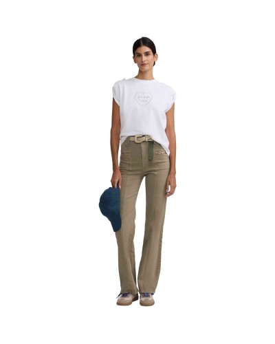 Pantalon Largo Silbon Pantalon Recto Detalle Hebilla