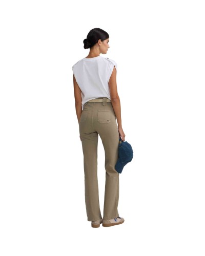 Pantalon Largo Silbon Pantalon Recto Detalle Hebilla