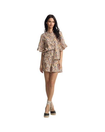 Bermudas Silbon Bermuda Lino Estampado Cachemir