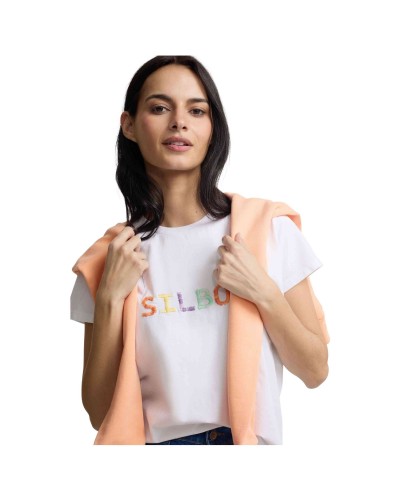 Camiseta Silbon Camiseta Woman Silbon Garabateado