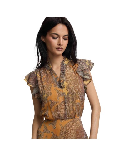 Vestido Silbon Bvestido Midi Vuelo Estampado