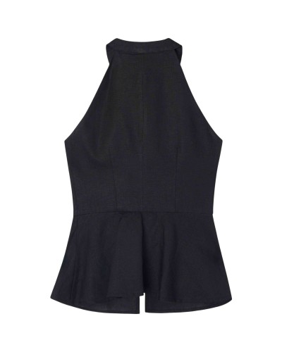 Chaqueta Silbon Chaleco Lazos Lino