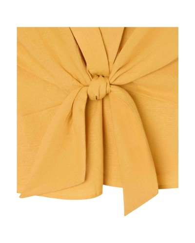 Camisa Silbon Top Solapa Lino