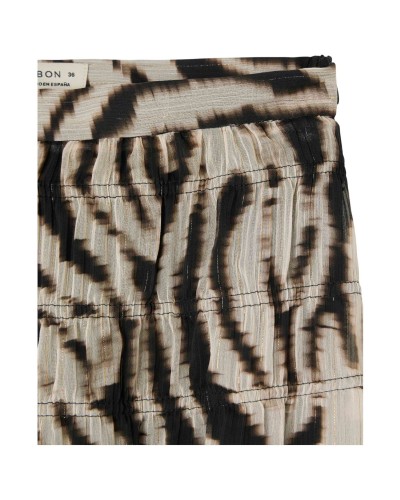 Falda Silbon Falda Larga Estampado Animal Print