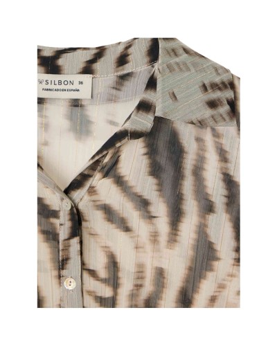 Camisa Silbon Blusa Estampado Animal Print