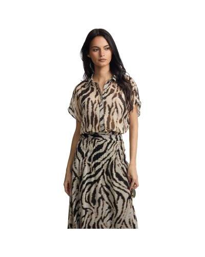 Camisa Silbon Blusa Estampado Animal Print