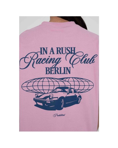 Camiseta Prohibited In A Rush Tee Rose