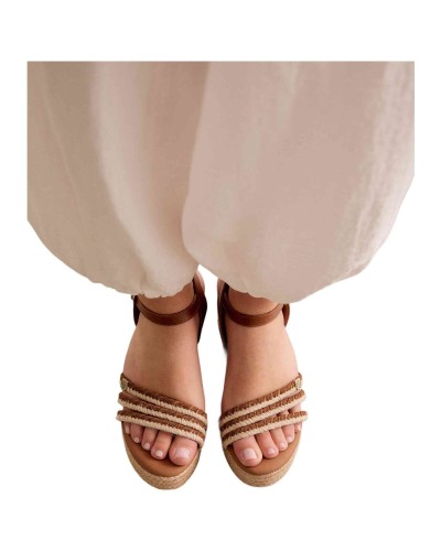 Sandalias Popa Cuña Albany Cuero