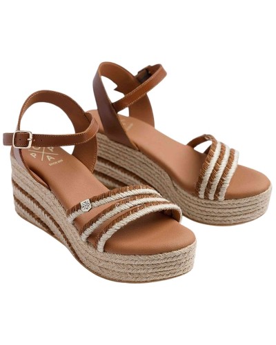 Sandalias Popa Cuña Albany Cuero