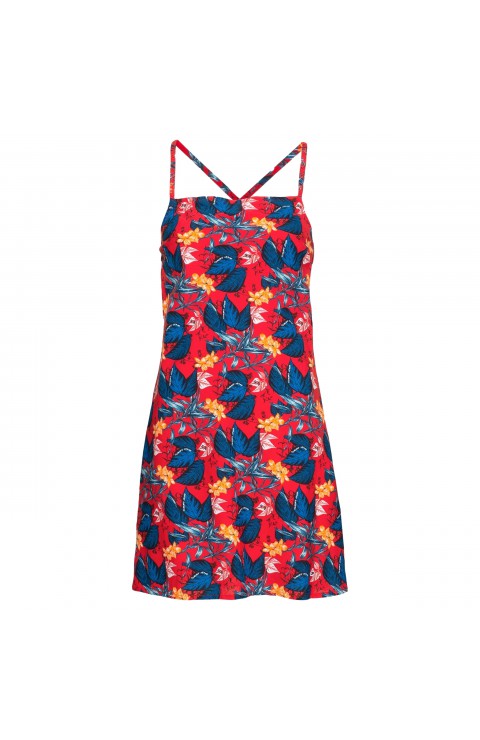 Vestido Tommy Hilfiger Tjw Printed Tie Back Mini Dress