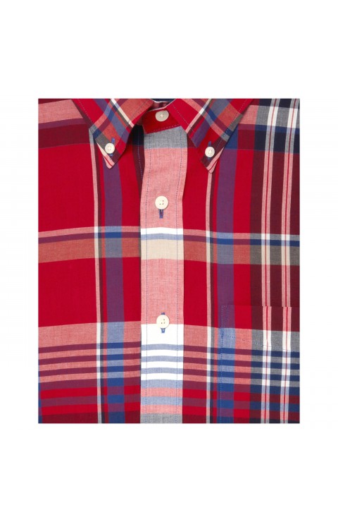 Camisa Gant D1. Rel Washed Poplin Check Bd