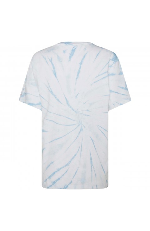 Camiseta Tommy Jeans Tjw Relaxed Tie Dye Flag Tee