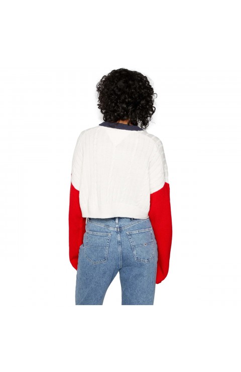 Jersei Tommy Jeans Tjw Rlxd Crop Archive Sweater