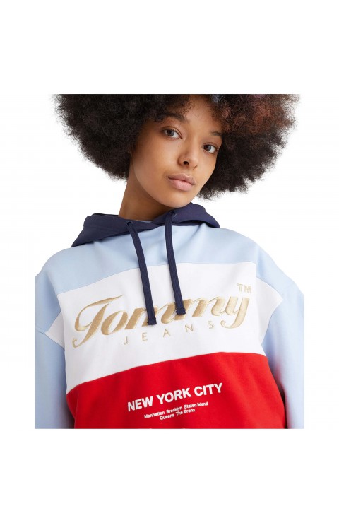 Sudadera Tommy Jeans Tjw Crop Archive Hoodie