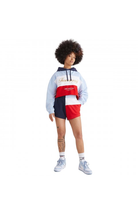 Sudadera Tommy Jeans Tjw Crop Archive Hoodie