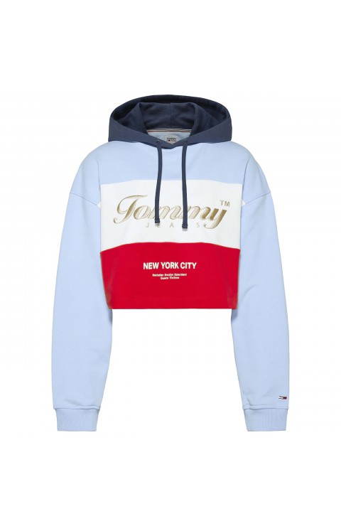 Sudadera Tommy Jeans Tjw Crop Archive Hoodie