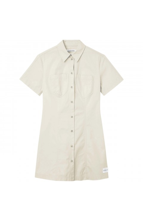 Vestido Calvin Klein Jeans Badge Short Sleeves